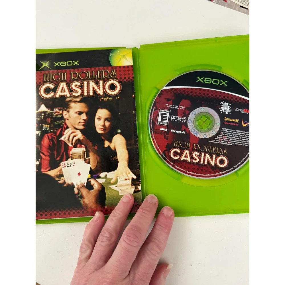 High Rollers Casino Original Xbox Game Microsoft 2004 CIB Complete Manual NTSC